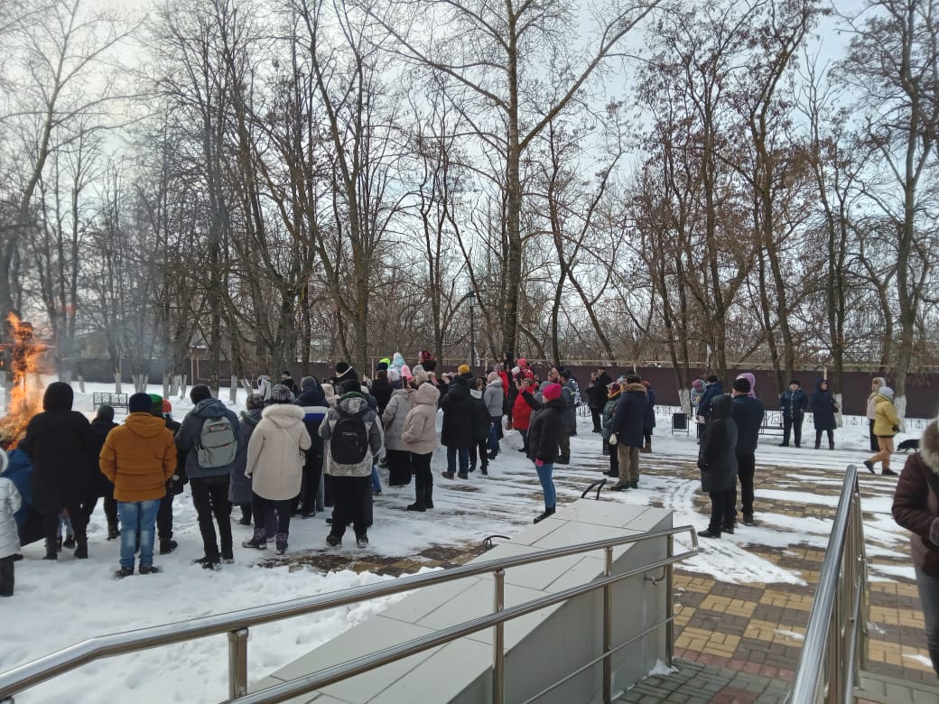 Площадка Юдановского СДК. 2 Марта - проводы зимы «Не всё коту Масленица».